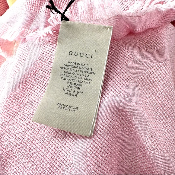 Gucci Stole Samone Interlocking GG Silk/Wool shawl scarf 🔥👀👀🔥🔥🔥 - Picture 10 of 14
